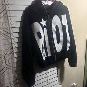 Riot Swim Black and White Jacket